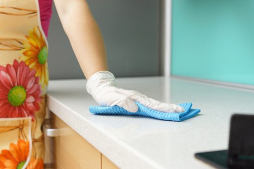 Thorough bathroom cleaning as part of a Twickenham move in service