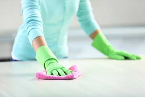 Local cleaning team preparing a Twickenham property for handover