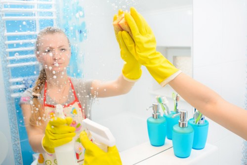 Local cleaning team preparing a commercial space in Twickenham