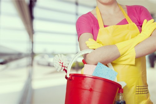Deep cleaning equipment used on a hard floor surface in Twickenham